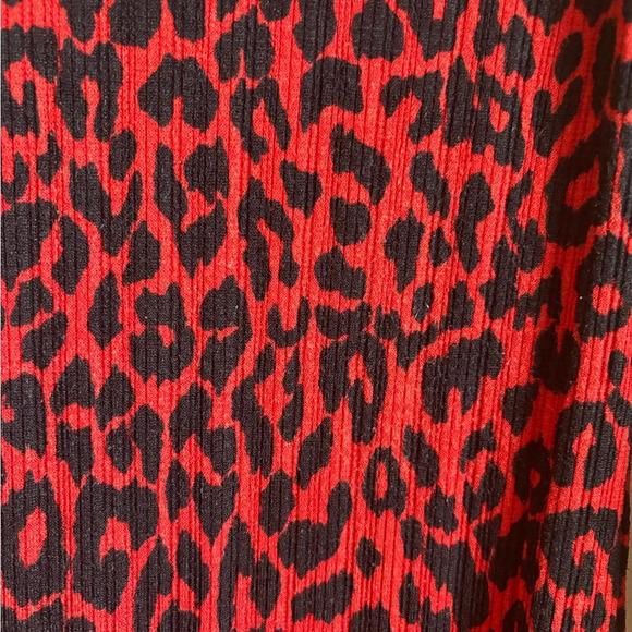 Zara Trafulac Leopard Print Turtleneck Midi Dress - Picture 3 of 6